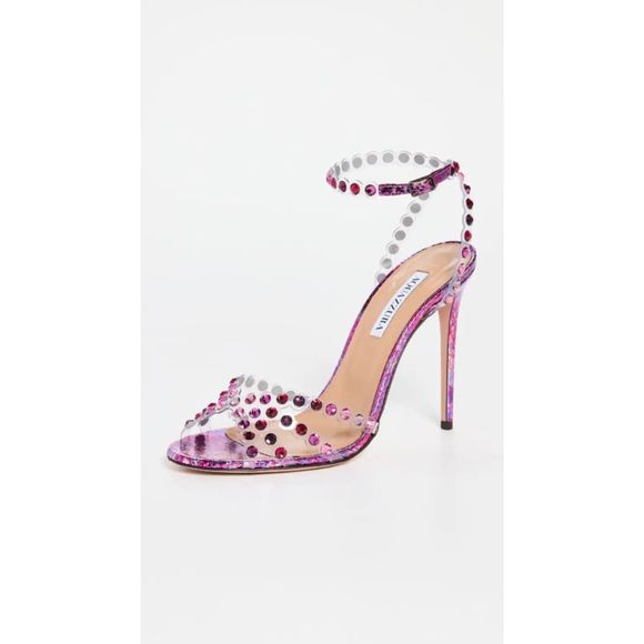 Aquazzura Tequila Plexi Sandals 105mm